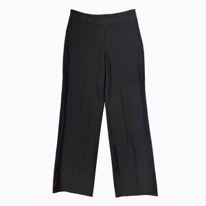 Merona Madison Wide Leg Trouser Pant Sz6 Black Side Zip Office Y2K Dark Academia